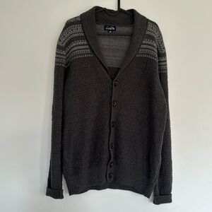 Arnold Palmer Fair Isle Knit Cotton Button Down Cardigan